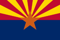 Arizona state flag. Search for reverse mortgage lenders and counselors in Arizona.