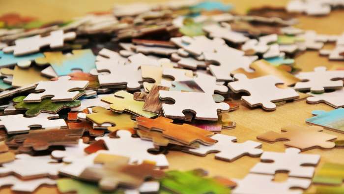 Fun indoor activities for seniors can include puzzles.