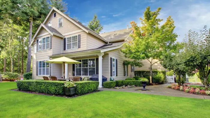 Reverse Mortgage Line of Credit: House with Beautiful Green Lawn